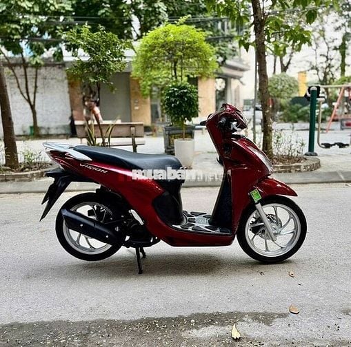 Honda Vision 2021 nguyên bản màu đỏ