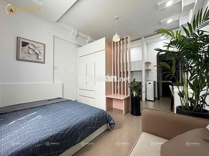 Chdv 1PN full nội thất thiết kế, giặt riêng gần chợ Bàu Cát, Tân Bình