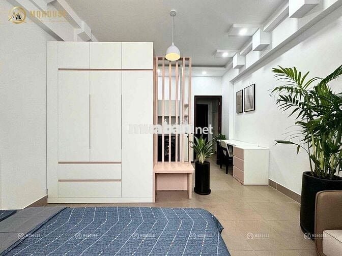 Chdv 1PN full nội thất thiết kế, giặt riêng gần chợ Bàu Cát, Tân Bình