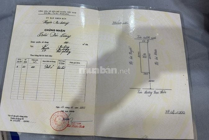 Bán đất 100m2 mặt đường Máng An Dương Hải Phòng