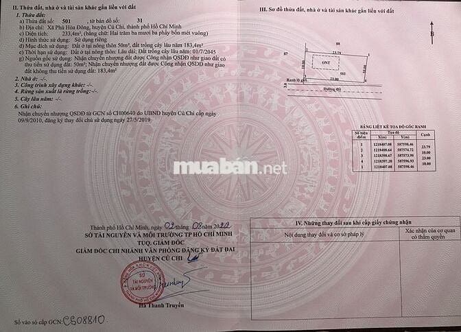 230m2/50 Thổ cư, Phú Hoà Đông, Củ Chi