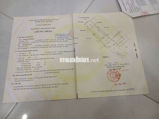 Bán nhà mặt tiền đường số 3 linh xuân thủ đức