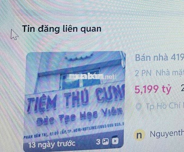 Bán nhà 419 Phan Văn Trị Phuong 1 Quận Gò Vấp cũ