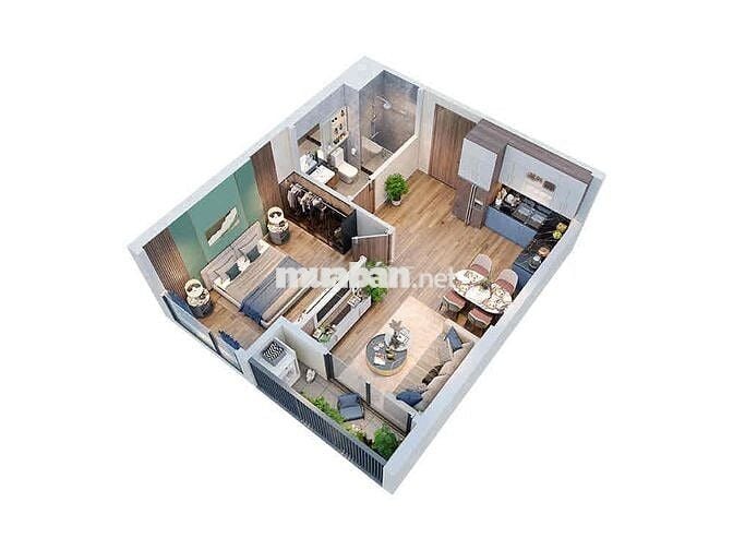 bán căn 1 ngủ 43m2 tại phân khu cao cấp của Vinhomes Smart City