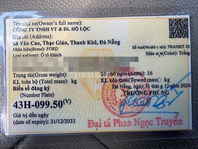 Ford Transit – Bán xe ô tô khách 16 chỗ, đời 2013
