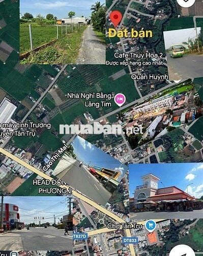 Bán đất thổ cư huyện Tân Trụ Long An