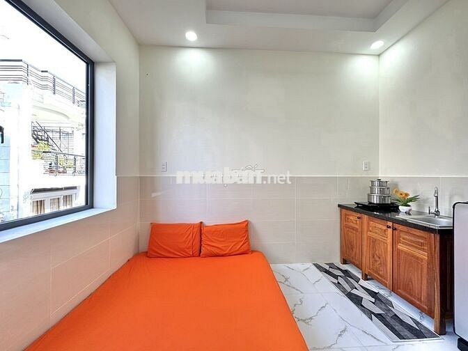 STUDIO BAN CÔNG NEW 100%, FULL NỘI THẤT NGAY CV LÊ THỊ RIÊNG