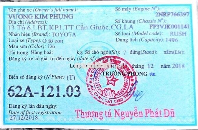 TOYOTA RUSH 2018 TỰ ĐỘNG 85000KM BẢO HÀNH 1 NĂM