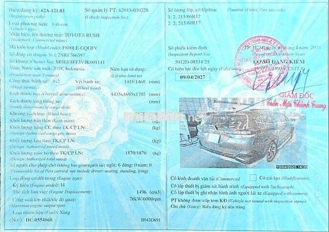 TOYOTA RUSH 2018 TỰ ĐỘNG 85000KM BẢO HÀNH 1 NĂM