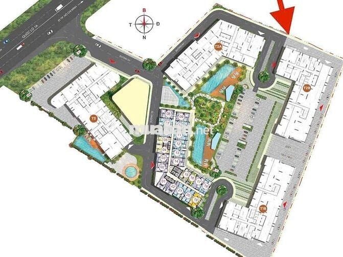 Bán căn hộ 2PN-2WC view Landmark gần chợ Bình Chánh