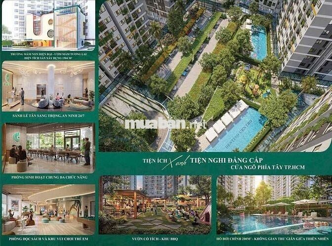 Bán căn hộ 2PN-2WC view Landmark gần chợ Bình Chánh