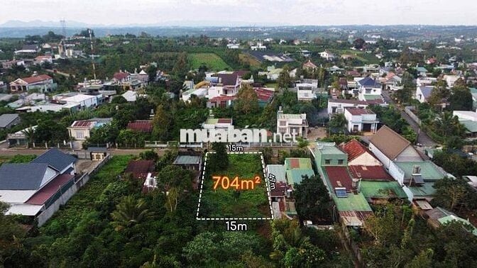 Đất Bảo Lộc 704m2 - 15mx47m - Thổ cư 158m đường nhựa lớn 2 oto né nhau