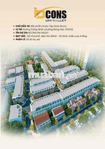Sở hữu liền tay nhà phố Bcons Uni Valley chỉ với 2,1 tỷ đồng
