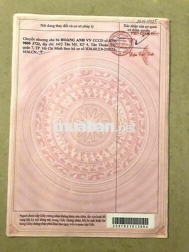 CHÍNH CHỦ BÁN ĐẤT PHƯỜNG 2 ( LỘC TÂN CŨ ) BAO SỔ BAO ĐỊA CHÍNH