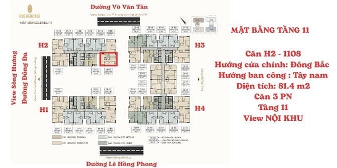 Duy nhất 1 căn góc 3PN siêu hiếm ở Huế Heritage, sở hữu trực tiếp CĐT