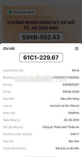 CẦN SANG LẠI XE SIRUS GIÁ RẺ