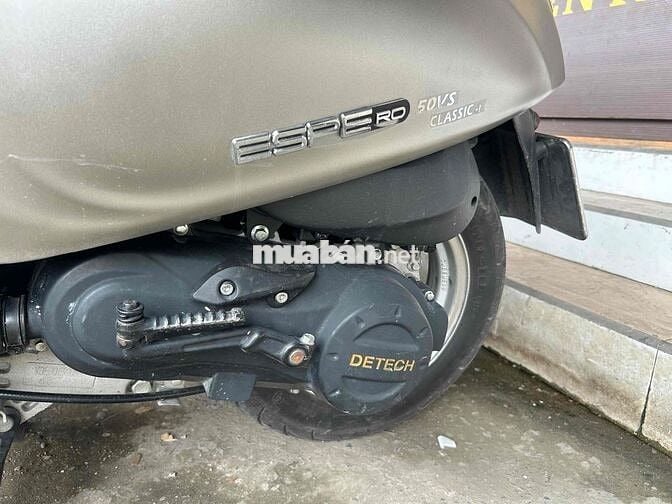 vespa 50cc xám đen bs Kiên Giang zin mới ton