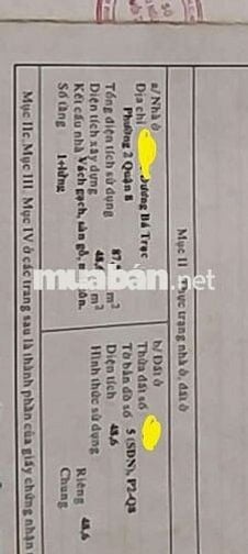 Nhà vị trí đẹp 4×13,5m có 1 lầu,,2pn và 2wc ở Dương Bá Trạc p2q8