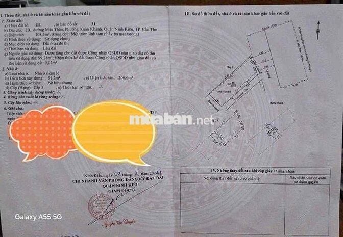 BÁN NHÀ MT MẬU THÂN CÁCH CHỢ XUÂN KHÁNH 100M