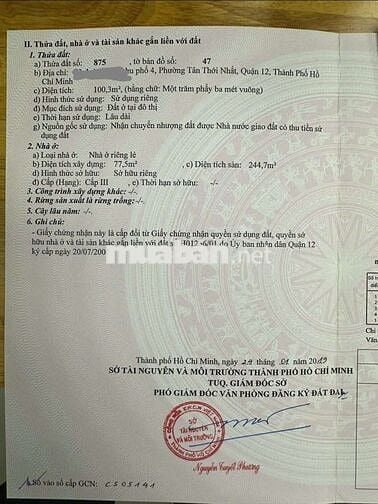 Bán nhà khu 10ha, 5x20.xd trệt 4 lầu.  .nhà mới đẹp. Hoàn công đầy đủ.