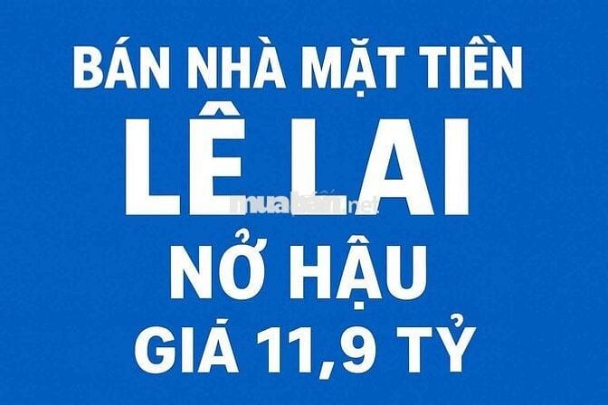 Chinh chủ bán nhà mặt tiền đường Lê Lai, Tân Binh