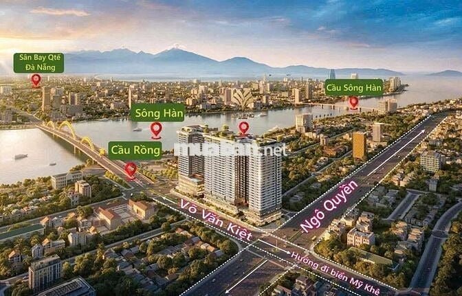 Sở hữu căn hộ view sông và biển đẹp trung tâm Cầu Rồng Đà Nẵng.
