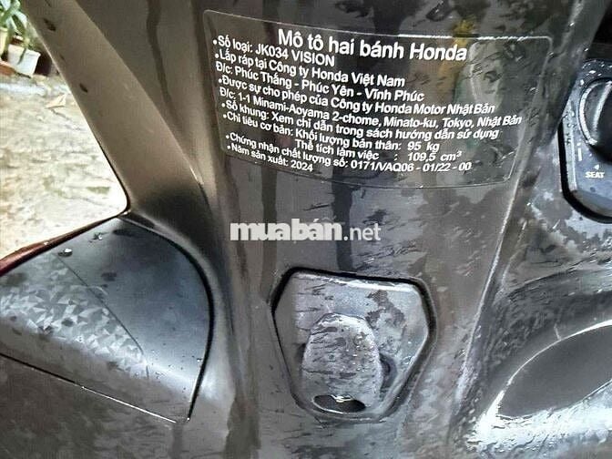 Vision 2024 chính chủ bao ký