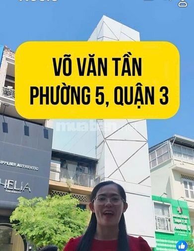 Chính chủ bán Tòa nhà 7 lầu sổ hồng mặt tiền đường Võ Văn Tần, Quận 3