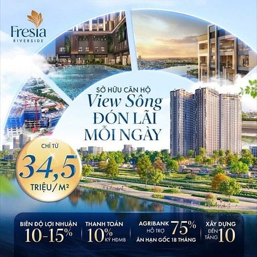 Bán Dự án Căn hộ chung cư Fresia Riverside Tân Vạn Biên Hòa Đồng Nai