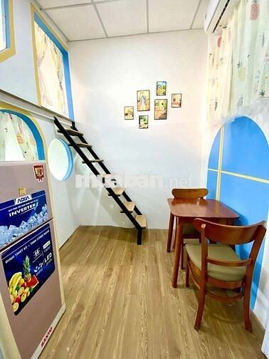 CĂN HỘ DUPLEX 1PN FULL NỘI THẤT-MGR, CỬA SỔ TRỜI NGAY NGÃ TƯ BẢY HIỀN