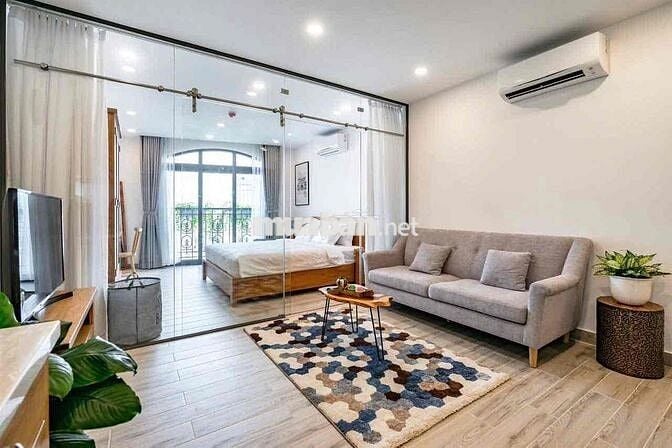 CĂN HỘ 1PN TÁCH BẾP FULL NỘI THẤT BAN CÔNG THOÁNG GẦN CHỢ BÀ CHIỂU