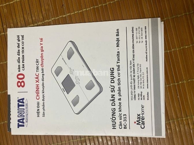 Bán cân Tanita dùng cân sức khỏe, Mới dùng còn nguyên pin, 