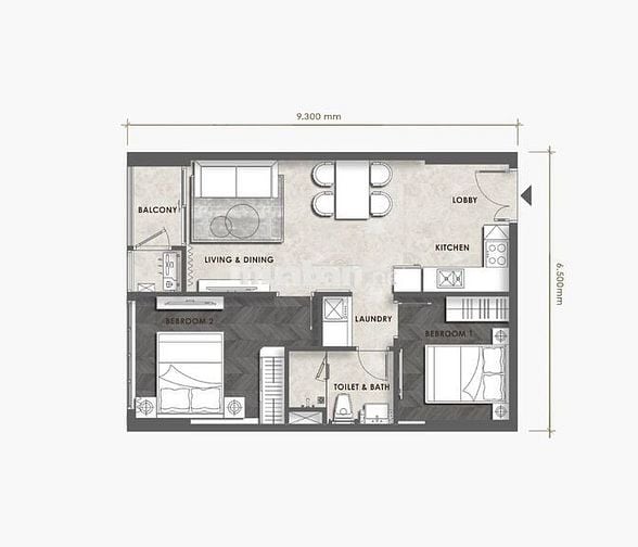 Căn hộ 1PN+cuối cùng, 59.5m2 giá ưu đãi tại toà Embassy, Regal Complex