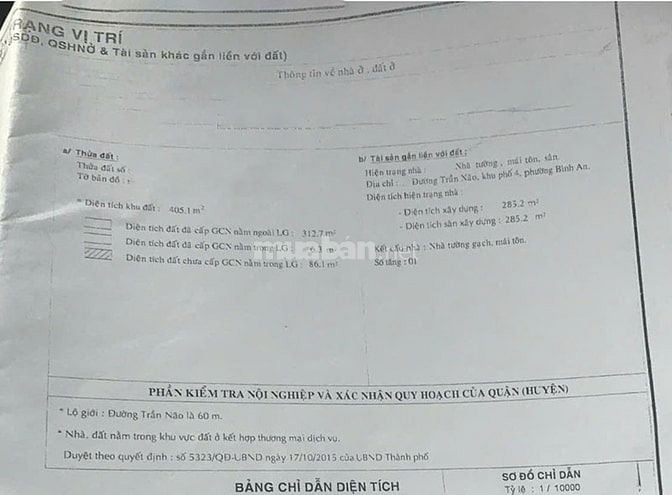 Bán đất mặt tiền Trần Não, 405m², dòng tiền 400 triệu/tháng