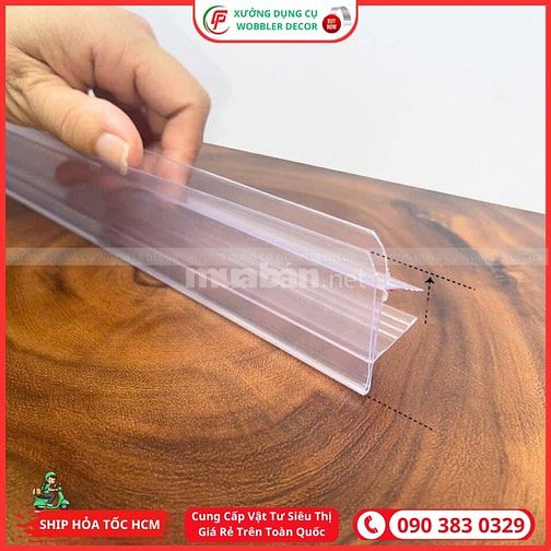 Nẹp chữ T gài giá, Nẹp nhựa gài giá