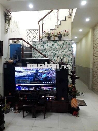 NHÀ ĐẸP 1 TRỆT 1 LẦU MẶT TIỀN, XÂY KIÊN CỐ