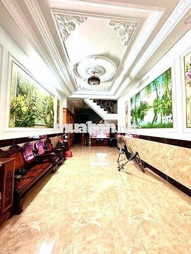 BÁN NHÀ MẶT TIỀN KD 12M TRẦN THỊ HÈ Q12, 4 TẦNG 6PN, GIÁ 8 TỶ