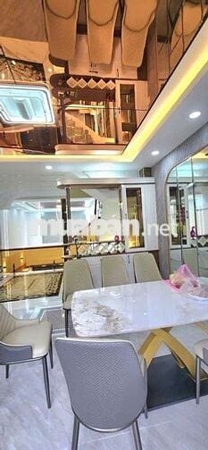 NHÀ ĐẸP MỚI TRỆT, LỬNG, 3 LẦU, 4PN, FULL NỘI THẤT