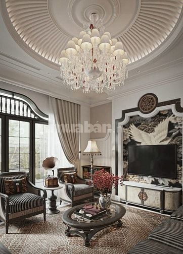 Bán Biệt Thự Sân Vườn Bồ Đề - LB, 4 Tầng 130M2, Thang Máy - Hơn 35 Tỷ