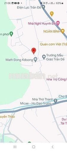 Cần bán 6,96m đất nền thổ cư mặt tiền lộ bê tông  trên 3m trung tâm TĐ