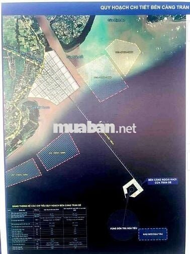 Đất nền thổ cư đô thị mặt tiền lộ bê tông trần đề,thành phố cần thơ