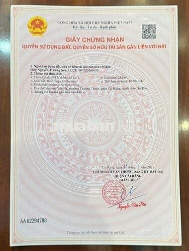 Đất (cực Hot) đã có Giấy phép xây dựng