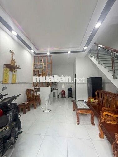 BÁN NHÀ GẦN CHỢ GÒ XOÀI HEM XE TẢI GẦN MT ĐƯỜNG