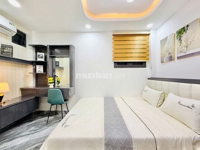 HH1% NHÀ 4 PHÒNG NGỦ 6 WC CÁCH MẶT TIỀN CHỈ 20M XE HƠI NGỦ TRONG NHÀ