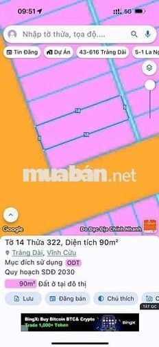 Em bán đất thổ cư 100% đường xe hơi tránh nhau