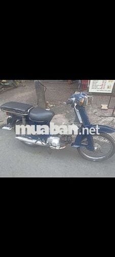 Honda Cub 90 có đề xe chở hàng màu Xanh