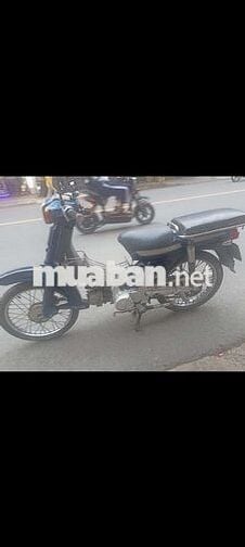 Honda Cub 90 có đề xe chở hàng màu Xanh