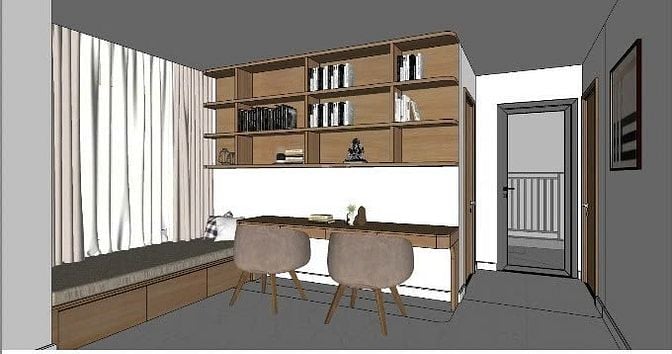 Cho thuê căn hộ 2PN+, 2 WC nội thất cao cấp, đầy đủ