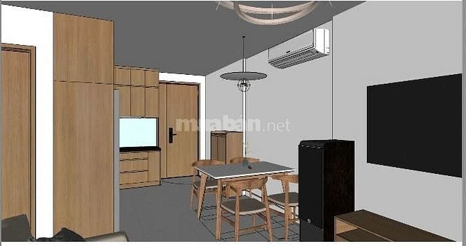 Cho thuê căn hộ 2PN+, 2 WC nội thất cao cấp, đầy đủ