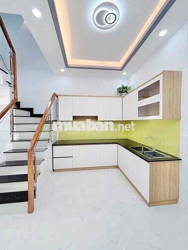 Nhà Mới 100%.Trương Thước Phan.DT: 4 X 12m Trêt Lầu 2PN 2WC